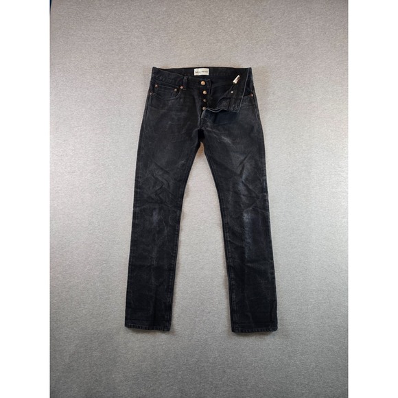 SALLE PRIVÉE Selvedge Denim Jeans Mens 32x32 Dark Stone Wash Made In Italy $450